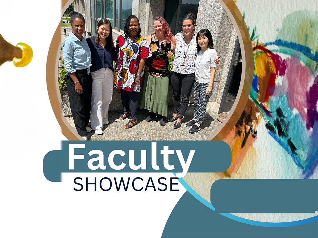 MFT/AT FT Faculty group picture on flyer for Faculty Showcase event